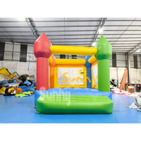 Château gonflable commercial mini pour extérieur, toboggan rebondissant, château de mariage, maison de fête, capacité 300 kg, installation facile