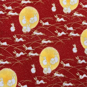 Tissu en coton naturel 100% de timbre d'or de lapin de lune de haute qualité bon marché en gros pour le canapé de <span class=keywords><strong>textile</strong></span> à la maison de l'usine - Product Image 5
