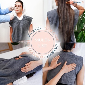 Toalla <span class=keywords><strong>Facial</strong></span> en Forma de U de Microfibra para Spa, con Logotipo Bordado Personalizado, para Esteticistas, Cosmetólogas y Masajistas - Product Image 5