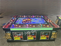 Machine de jeu de pêche populaire Hanzhijun HZJ-0039 pour 8/10 joueurs, à monnayeur, 280W 110V/220V, grande table de pêche