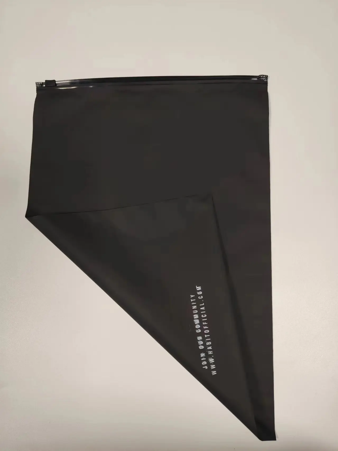 Custom Matte black Frosted plastic bags Zipper bags for Clothing Packaging T Shirt Swimwear bags