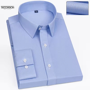 <span class=keywords><strong>Camicia</strong></span> Estiva da Uomo di Alta Qualità, Casual, con Colletto, Tinta Unita, Stile Oxford, Tasca sul Petto Sinistro, Maniche Lunghe, Vestibilità Regolare, Traspirante - Product Image 2