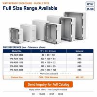 Boîtier de jonction électrique étanche en PC/ABS 100*150*70mm, en plastique, pour extérieur, IP67, résistant aux intempéries