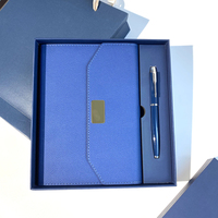 Agenda A5 de Negocios Kraft, Espiral, Papel de Piedra, Cuero PU, Promocional, Personalizada, Juego de Regalo con Libreta y Bolígrafo con Logotipo