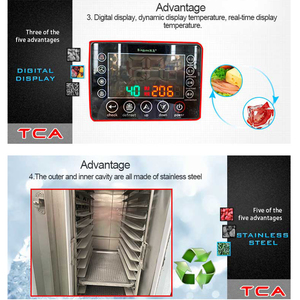 Congélateur-chiller commercial 5 plateaux en acier inoxydable 304, système conforme HACCP pour les boutiques de crème glacée, de gelato et de pâtisserie - Product Image 1