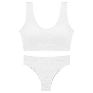 Ensemble soutien-gorge rembourré sexy et string pour femme, avec bretelles ajustables, taille personnalisée, style sportif, vente en gros ODM - Product Image 6
