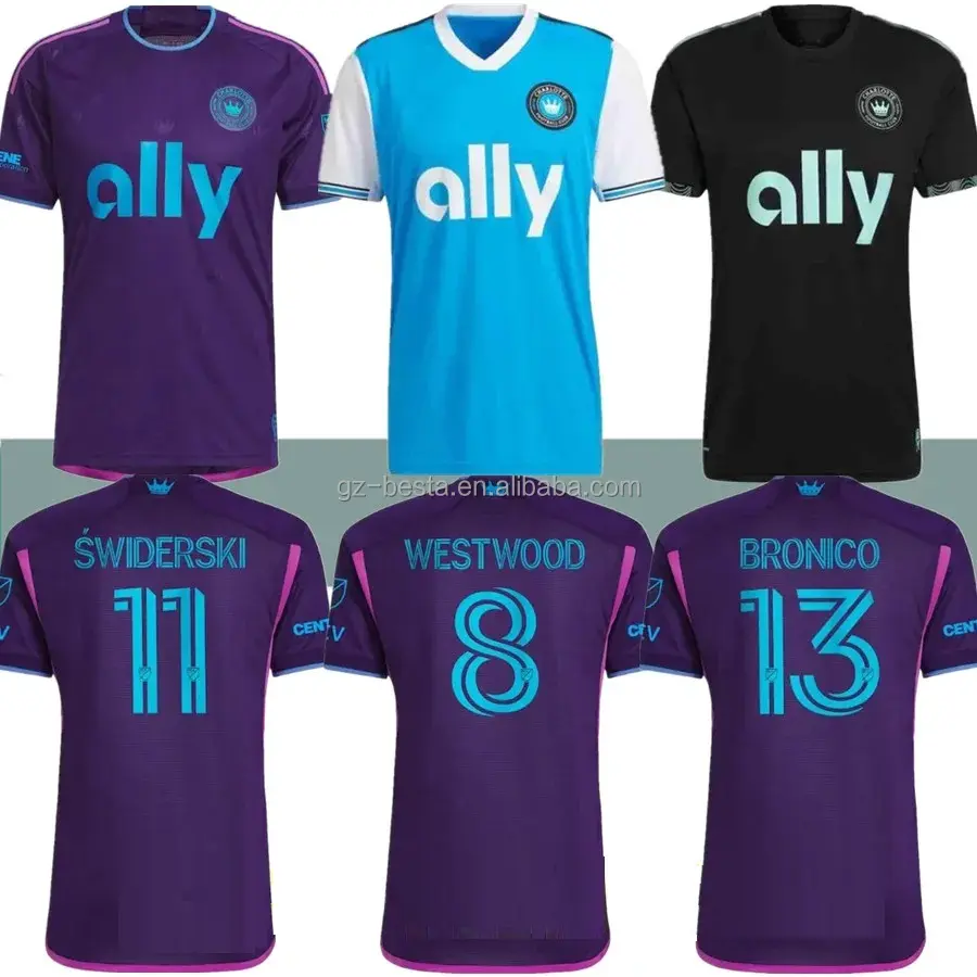 2024 Charlotte Jersey Camiseta de fútbol Venta al por mayor EE. UU. Liga MLS Equipos Charlotte FC Camisetas de fútbol