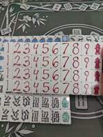 Jeu de tuiles de Mahjong américaines en acrylique, inspiré des chiots, bicolore blanc et rose, motifs os de chien et floraux, pour la maison, la table et les jeux de loisirs