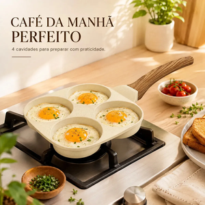 Ollas y Sartenes de Alta Calidad con Asas de Madera Suave al Tacto, Juego de Utensilios de Cocina de Aluminio Antiadherente de Cerámica Beige - Product Image 2