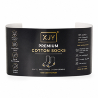 XJY carton emballage papier boîte manchon imprimé chaussette étiquette d'emballage brillant/brillant mat stratification UV revêtement impression offset