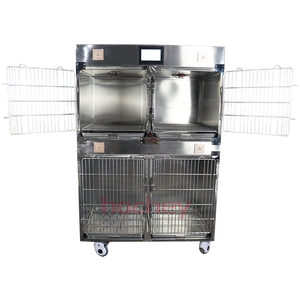 Mt Y Tế Bán Buôn Thú Y Thép Không Gỉ Con Chó Chăn Nuôi Nuôi Nuôi Cũi Tủ Hiển Thị Đa-Chức Năng Cửa Hàng Vật Nuôi Bệnh Viện Lồng - Product Image 2