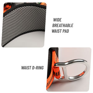 ระบบป้องกันการตกแบบครบวงจร สายรัดนิรภัยแบบเต็มตัวทำจากโพลีเอสเตอร์ รับน้ำหนักได้ 1500 กก. แรงดึงฉีกขาด 150 กก. ได้รับการรับรองมาตรฐาน CE รองรับน้ำหนักได้ 150 กก. รุ่น 4 - Product Image 4