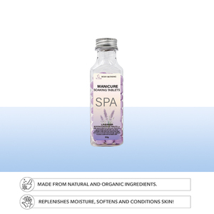 Tablettes de spa pour manucure 8oz - Boules de trempage Lait & Miel, Adoucissant pour cuticules pour trempage des pieds et des mains, Kit de spa pédicure de voyage 250g - Product Image 4