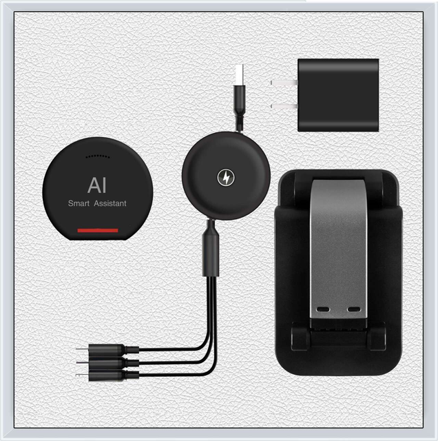 Premium Corporate Gift Box: Smart Bluetooth Speaker with Ai Voice Assistant & FM Radio