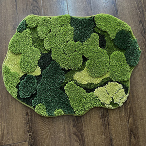 <span class=keywords><strong>Tapis</strong></span> de chambre floral tufté vert forêt <span class=keywords><strong>tapis</strong></span> de jeu confortable pour enfants Logo personnalisé <span class=keywords><strong>tapis</strong></span> antidérapant en microfibre - Product Image 3