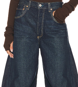 Jeans Casual in <span class=keywords><strong>Velluto</strong></span> <span class=keywords><strong>a</strong></span> <span class=keywords><strong>Coste</strong></span> <span class=keywords><strong>Blu</strong></span> Scuro Stile Americano Retrò, Gamba Dritta, Nuovi <span class=keywords><strong>Pantaloni</strong></span> da Donna Taglie Forti Vestibilità Regolare per Primavera e Autunno - Product Image 6