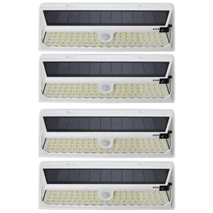 118 LED Black RV Motion Sensor Solar Exterior Utility Light with EXTRA Batteries