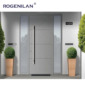 Puerta Batiente de <span class=keywords><strong>Entrada</strong></span> Principal de Aluminio Fundido de Alta Calidad para Casa <span class=keywords><strong>Puertas</strong></span> de <span class=keywords><strong>Entrada</strong></span> de Seguridad Residencial Modernas en Venta - Product Image 3