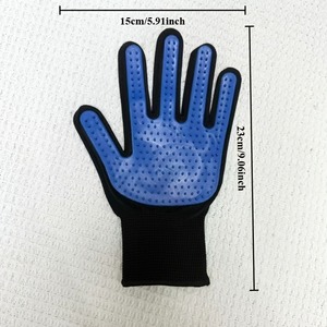 Guantes de aseo para gatos TPR, 4 unidades, 2 pares, rosa, azul, para gatos de pelo largo, eliminación de pelo, cuidado de mascotas - Product Image 4