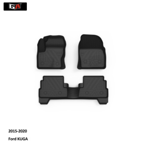Tappetino in TPE ECO 3D Comfort perfetto per <span class=keywords><strong>Ford</strong></span> <span class=keywords><strong>KUGA</strong></span> Set di <span class=keywords><strong>tappetini</strong></span> per auto antiscivolo per tutte le stagioni 2020 2015 - Product Image 1
