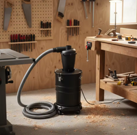Collecteur de poussière cyclonique haute vitesse en plastique pour usage commercial, séparateur de sciure de bois, extraction de débris de garage pour le travail du bois