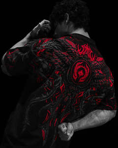 XIANGYU 2026 T-shirt <span class=keywords><strong>Uomo</strong></span> Oversize Viola Cotone Pesante Stile Gotico Streetwear per <span class=keywords><strong>Uomo</strong></span> <span class=keywords><strong>Abbigliamento</strong></span> <span class=keywords><strong>Dark</strong></span> Fantasy - Product Image 5