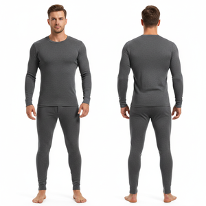 <span class=keywords><strong>Pigiama</strong></span> <span class=keywords><strong>Invernale</strong></span> da <span class=keywords><strong>Uomo</strong></span> Set Base Layer Compressivo Grigio Maglia a Maniche Lunghe e Pantaloni Termici Abbigliamento Sportivo <span class=keywords><strong>Pigiama</strong></span> per <span class=keywords><strong>Uomo</strong></span> e Donna - Product Image 4