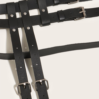Ceinture de jarretelles en cuir Pu, harnais de jambes, porte-jarretelles, ceinture épée, tenue de Bondage du corps fait à la main, bretelles Sexy, liens, BDSM, pour hommes et femmes