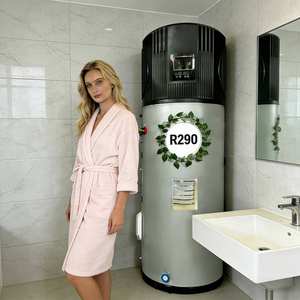 Pompe à chaleur <span class=keywords><strong>solaire</strong></span> électrique haute efficacité Europe R290 150L-300L avec <span class=keywords><strong>chauffe</strong></span>-<span class=keywords><strong>eau</strong></span> à accumulation, classe d'efficacité énergétique, pour extérieur et hôtels - Product Image 2