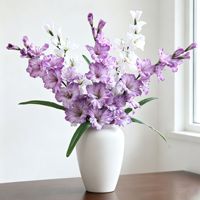 Bruidsboeketten Hoogwaardige enkelvoudige gladiolen Kunstbloemenboeket Scène decoratie Delphinium