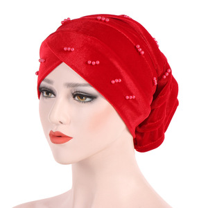Nouveaux Bonnets Tendance de Créateurs avec Perles, Capuchons Hijab de Grossiste sous Foulard pour Femmes, Usage Quotidien Décontracté Quatre Saisons - Product Image 4