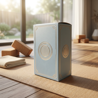 Boîte rigide écologique recyclable avec logo personnalisé, revêtement UV doré, taille personnalisable et emballage cadeau