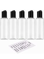 Bouteille en plastique PET compressible de 30 ml, 80 ml, 100 ml, 150 ml, 200 ml avec bouchon à clapet pour emballage de produits de soin personnel
