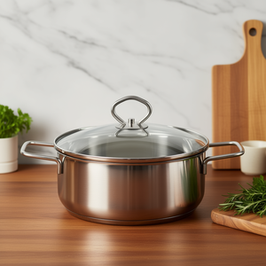 Manhattan Roasting <b>Pot</b> 1.3 L 16 Cm Stainless Steel With Lid - Product Image 3