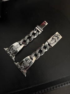 Bracelet de montre rétro en acier inoxydable, bracelet en métal avec croix d'épée gothique, bracelet de remplacement pour <span class=keywords><strong>Apple</strong></span> <span class=keywords><strong>Watch</strong></span> - Product Image 2