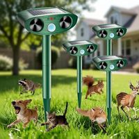 Répulsif Solaire Ultrasonique en Gros pour Animaux, Matériau ABS, Portée 6-8m, pour le Contrôle des Insectes en Extérieur - Catégorie de Produit : Fournitures de Jardin