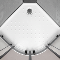 Cabine de douche intelligente autoportante en verre trempé avec fonction massage pour villas de station balnéaire
