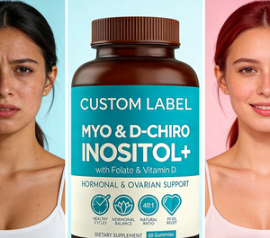 Gummies OEM/ODM Myo-Inositol & D-Chiro Inositol pour la fertilité, le soutien hormonal, <span class=keywords><strong>menstruel</strong></span> et ovarien, et l'équilibre hormonal - Product Image 5