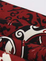 Robe élégante imprimée à fleurs avec ceinture à col lavable pour les fêtes et les vacances de loisirs