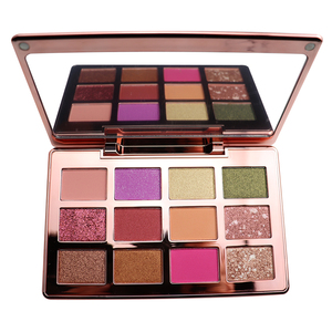 Palette di ombretti a 12 colori con etichetta privata <span class=keywords><strong>per</strong></span> la tonalità della pelle scura piccola tavolozza trucco luminoso impermeabile metallizzato opaco - Product Image 4