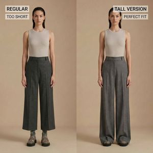 Pantaloni da donna alti per l'inverno 2026, pantaloni lunghi con gamba lunga 36 pollici, pantaloni da donna lunghi L36, personalizzabili all'ingrosso - Product Image 2