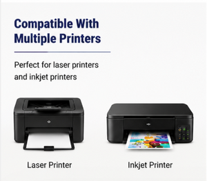 BPA-Free Matte Adhesive Labels Compatible with <b>Laser</b> & Inkjet <b>Printers</b> for Shipping - Product Image 6