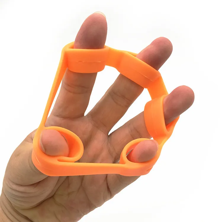 2021 Hot Finger Exerciser Silicone Jawline Hand Exerciser 4 color Resistance Bands Forearm Workout Equipment for Wrist Pain