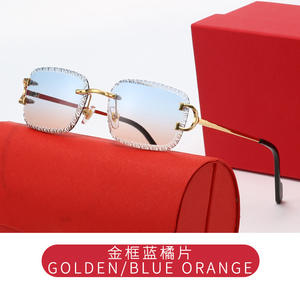 Gafas de Sol Metálicas Sin Montura de Marca de Moda Personalizadas — Con Lentes de Corte Preciso y Protección UV400 - Product Image 6