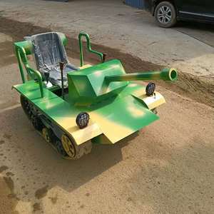 Tank électrique pour enfants, 1 place, en métal, pour aire de jeux extérieure - Product Image 3