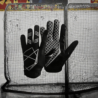 Gants de hockey Vilico compatibles écran tactile, fermeture à enfiler, modèle très demandé pour le hockey sur glace, équipement sportif avec bâton