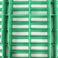 Plancher à lattes en plastique de haute qualité pour l'élevage de moutons, plancher à lattes en plastique 600*600mm pour moutons