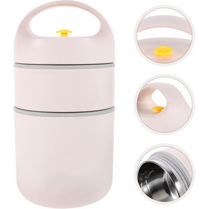 Stainless Steel Vacuum Thermal <b>Lunch</b> <b>Box</b> Insulated <b>Lunch</b> <b>Bag</b> 3-Compartment Foldable Eco-Friendly Food Warmer for Kids Adults - Product Image 4