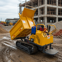 Mini-dumper chenillé KOP192, capacité de charge 800 kg, moteur diesel, Euro 5, certifié EPA, pour ferme et jardin