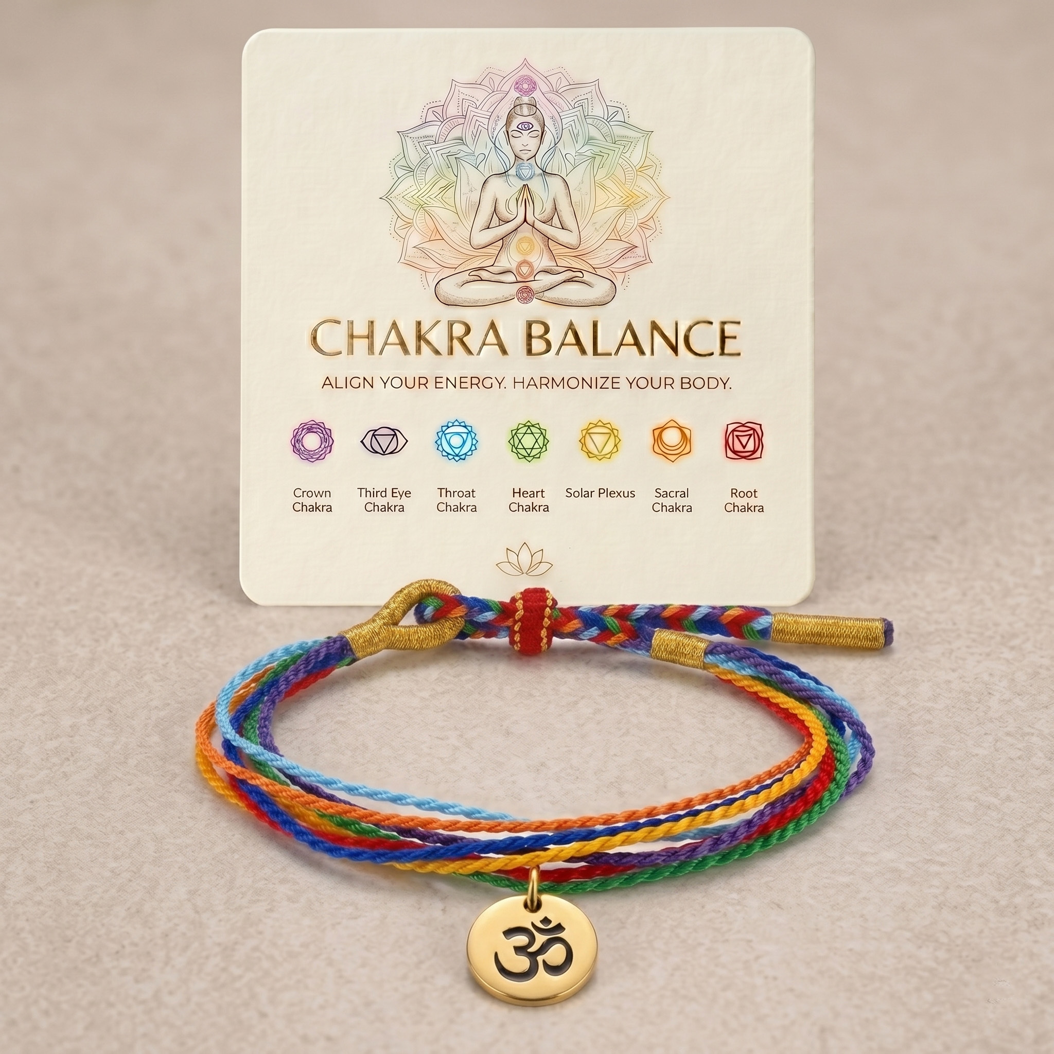 Bracelet Om coloré